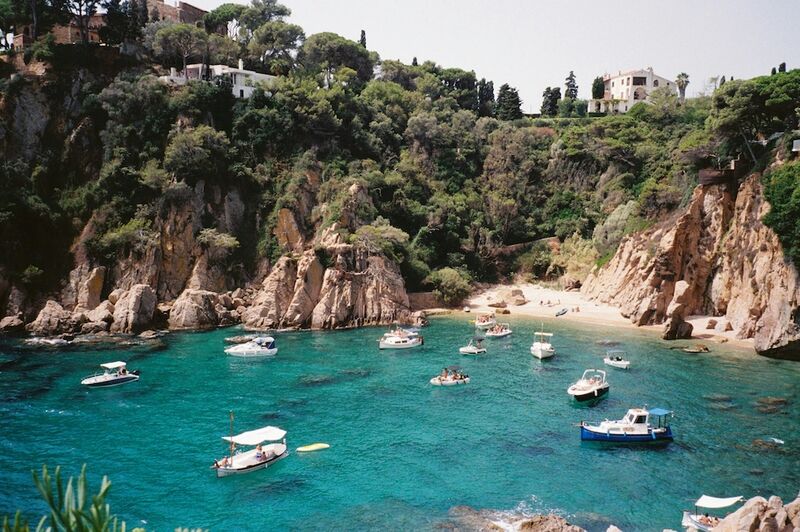 Beautiful Mediterranean bay representing cultural exchange destinations